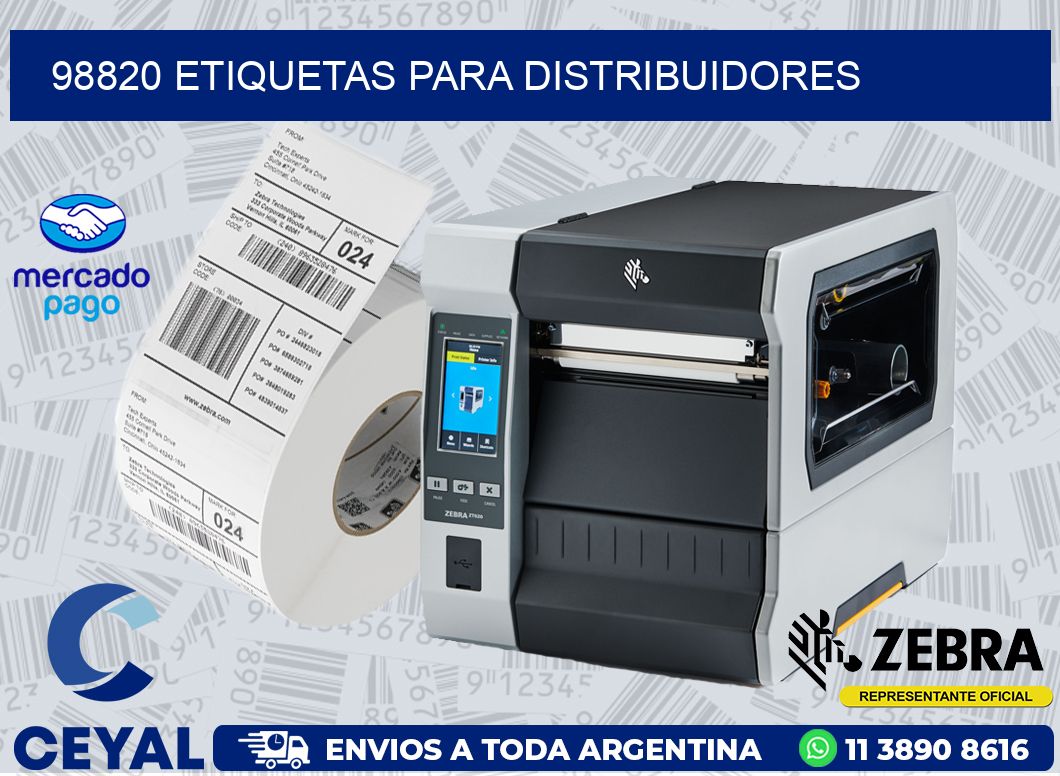 98820 ETIQUETAS PARA DISTRIBUIDORES