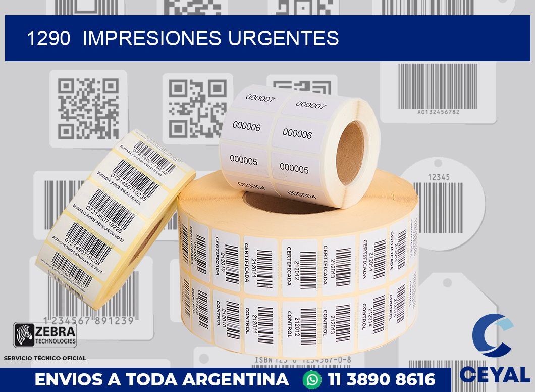 1290 impresiones urgentes