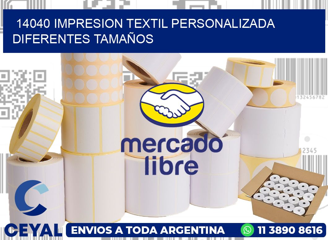 14040 IMPRESION TEXTIL PERSONALIZADA DIFERENTES TAMAÑOS