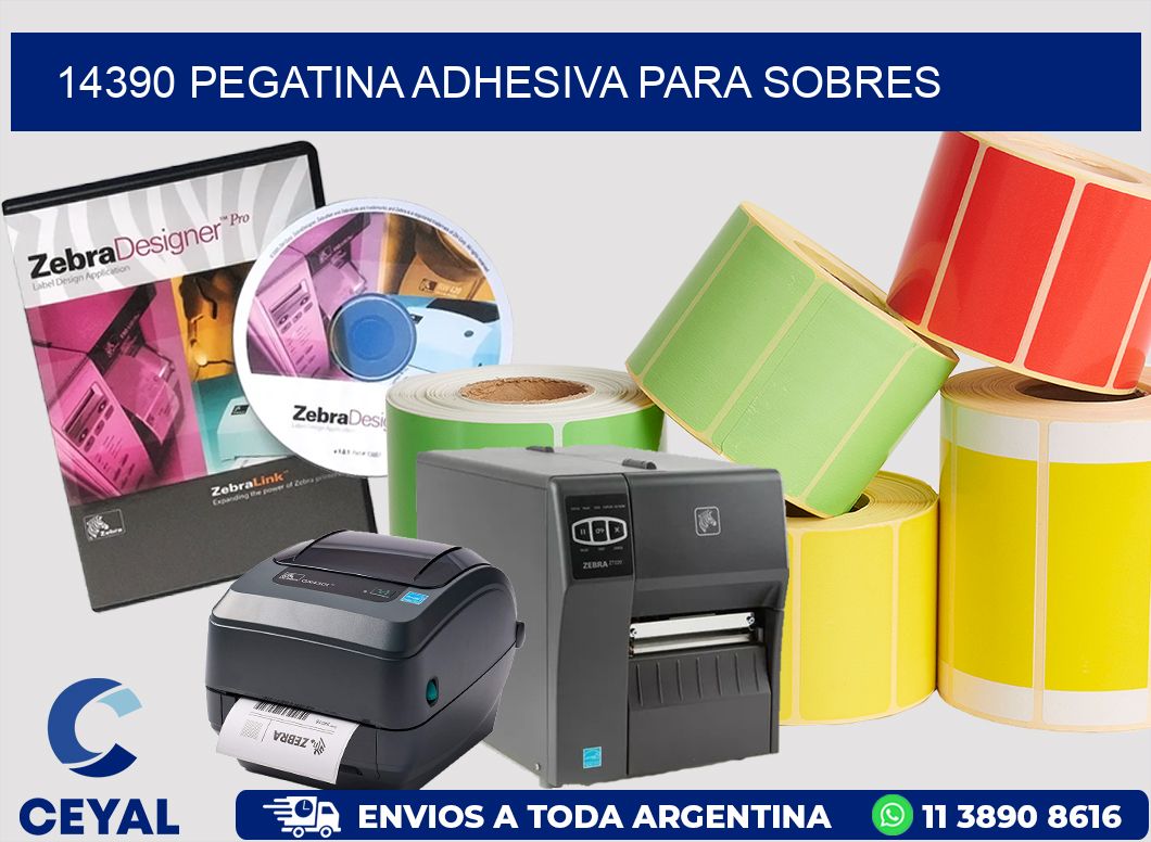 14390 PEGATINA ADHESIVA PARA SOBRES
