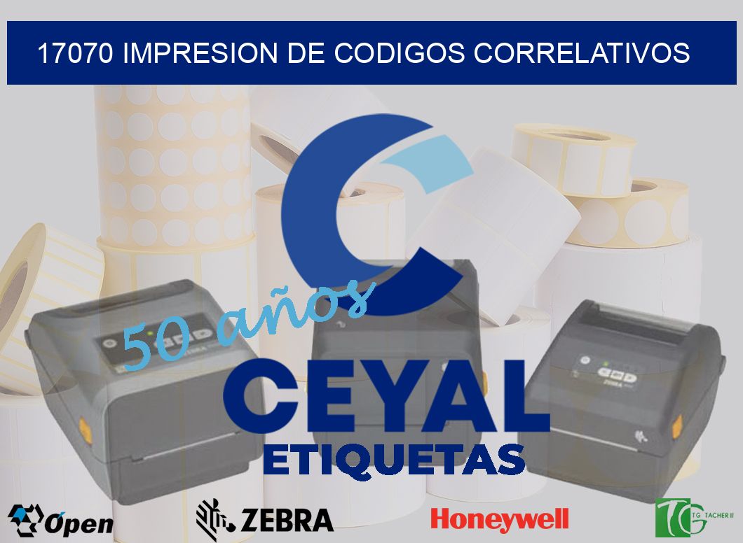 17070 IMPRESION DE CODIGOS CORRELATIVOS