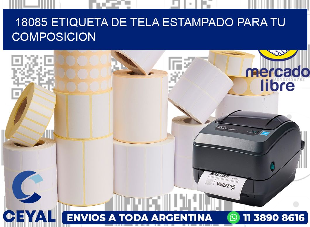 18085 ETIQUETA DE TELA ESTAMPADO PARA TU COMPOSICION