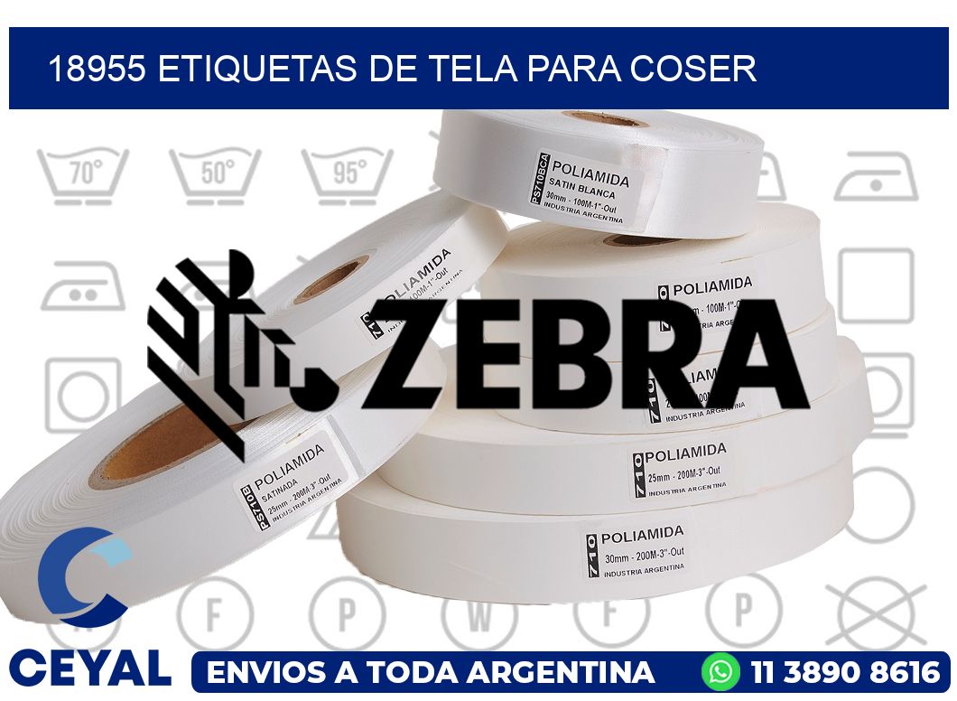 18955 ETIQUETAS DE TELA PARA COSER