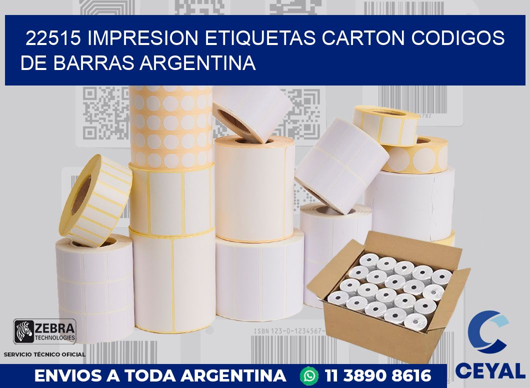 22515 IMPRESION ETIQUETAS CARTON CODIGOS DE BARRAS ARGENTINA