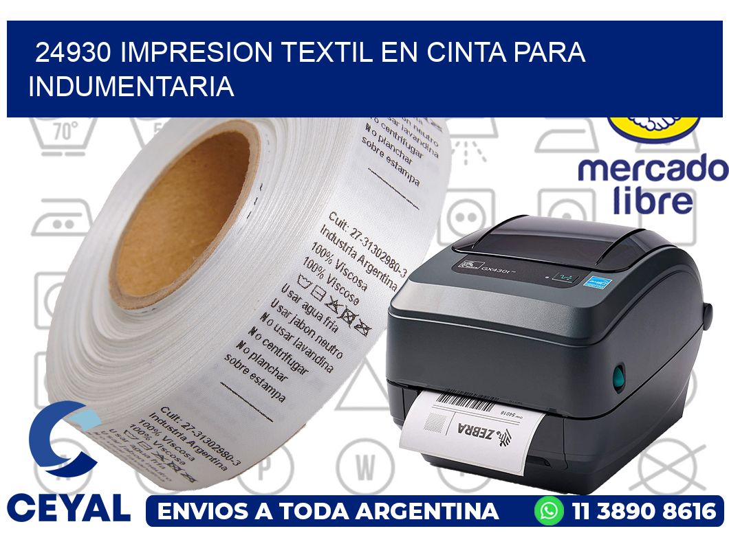 24930 IMPRESION TEXTIL EN CINTA PARA INDUMENTARIA