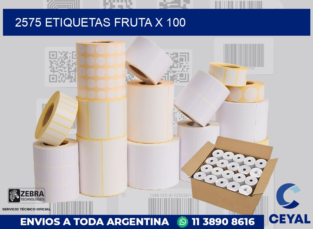 2575 etiquetas fruta x 100