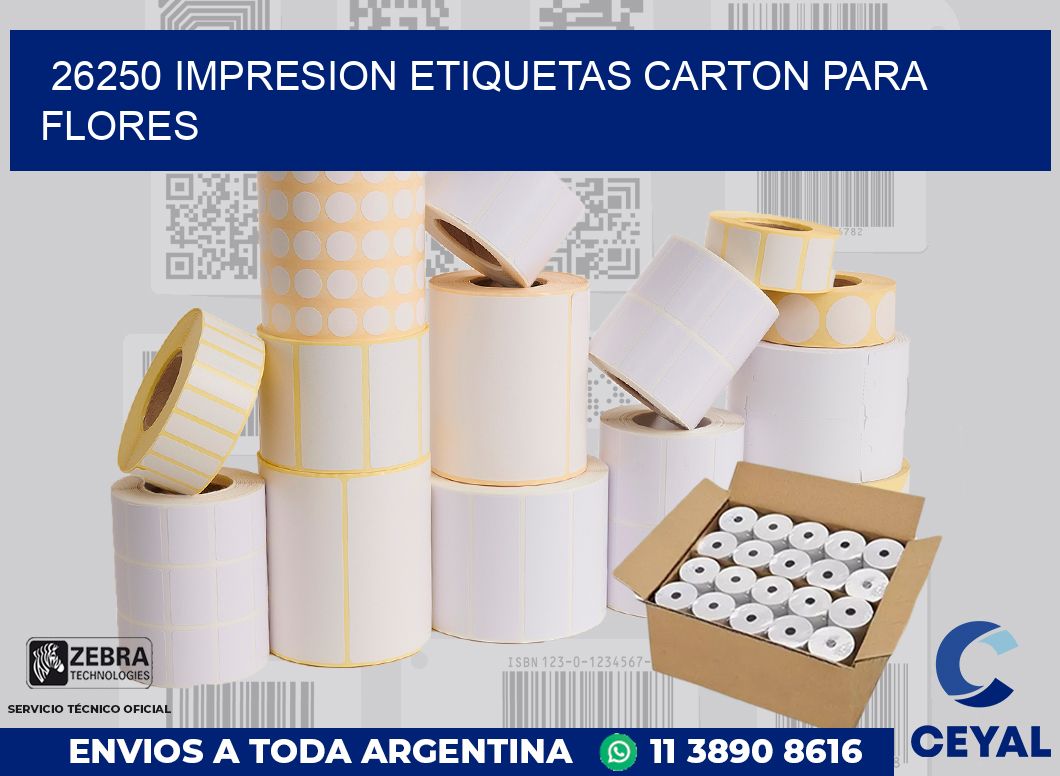 26250 IMPRESION ETIQUETAS CARTON PARA FLORES