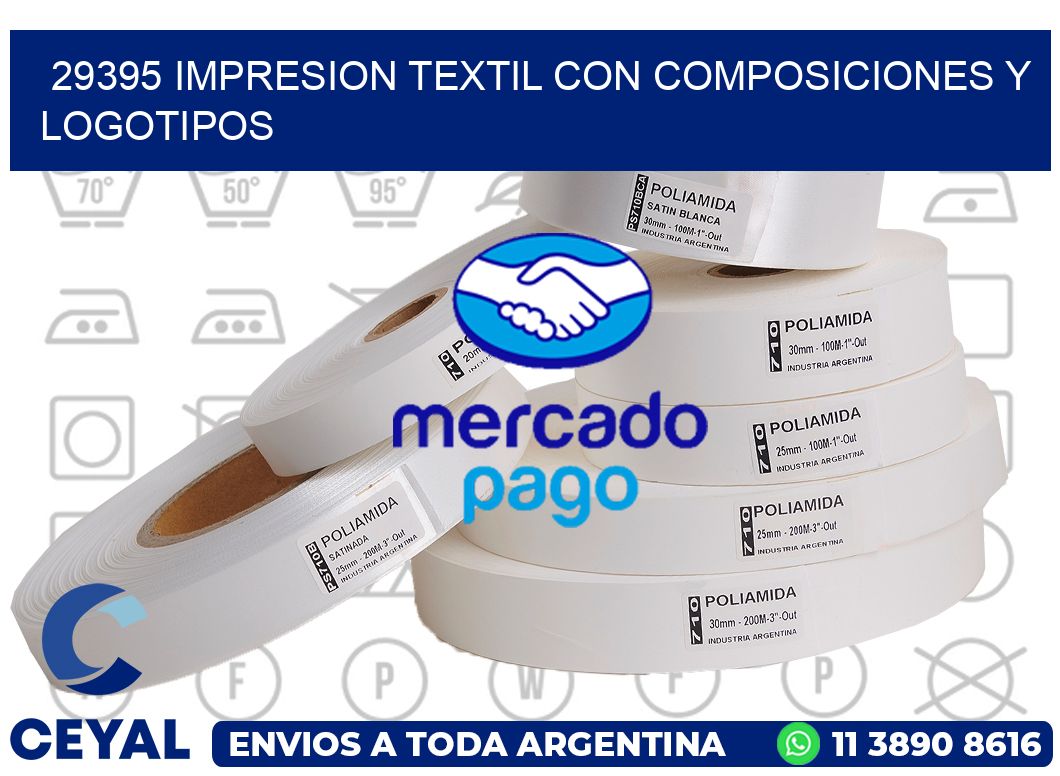 29395 IMPRESION TEXTIL CON COMPOSICIONES Y LOGOTIPOS