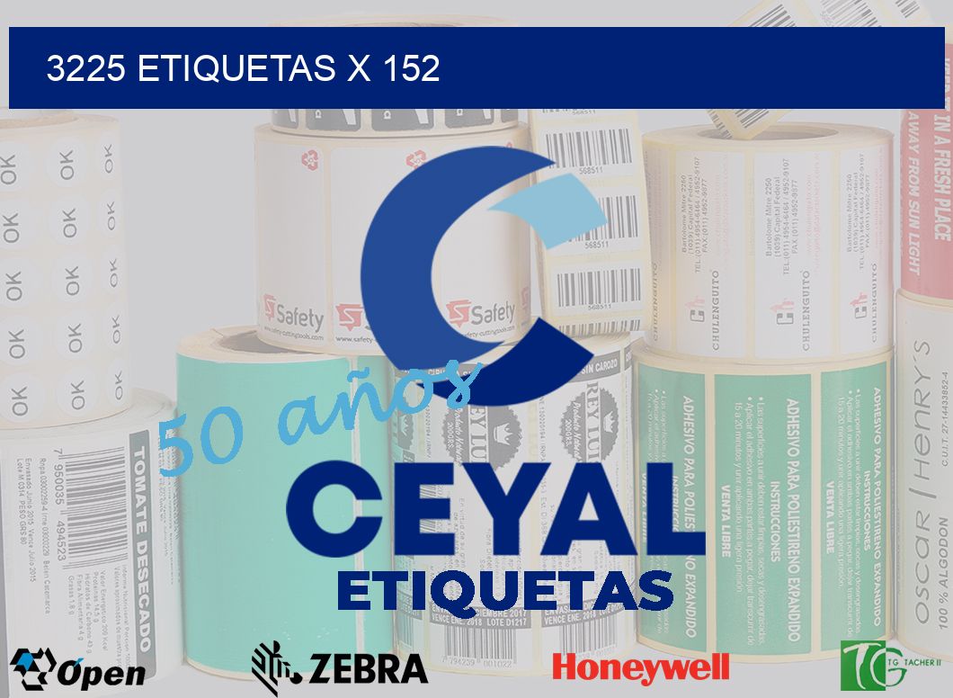3225 Etiquetas x 152