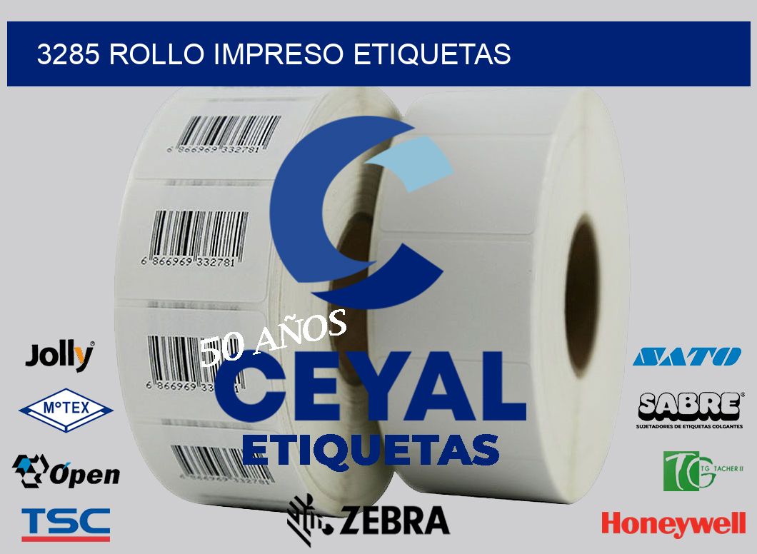 3285 ROLLO IMPRESO ETIQUETAS