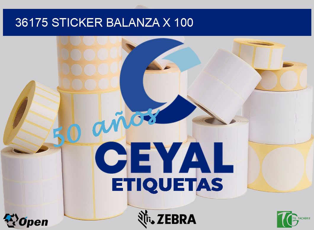 36175 sticker balanza x 100