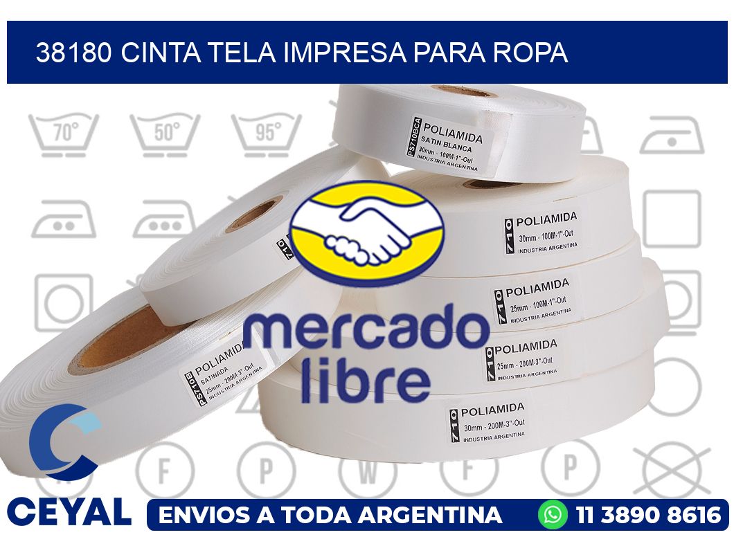 38180 CINTA TELA IMPRESA PARA ROPA