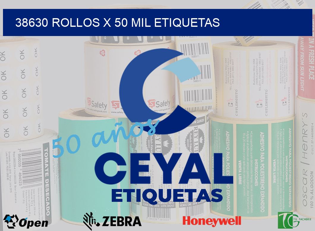 38630 Rollos x 50 mil etiquetas