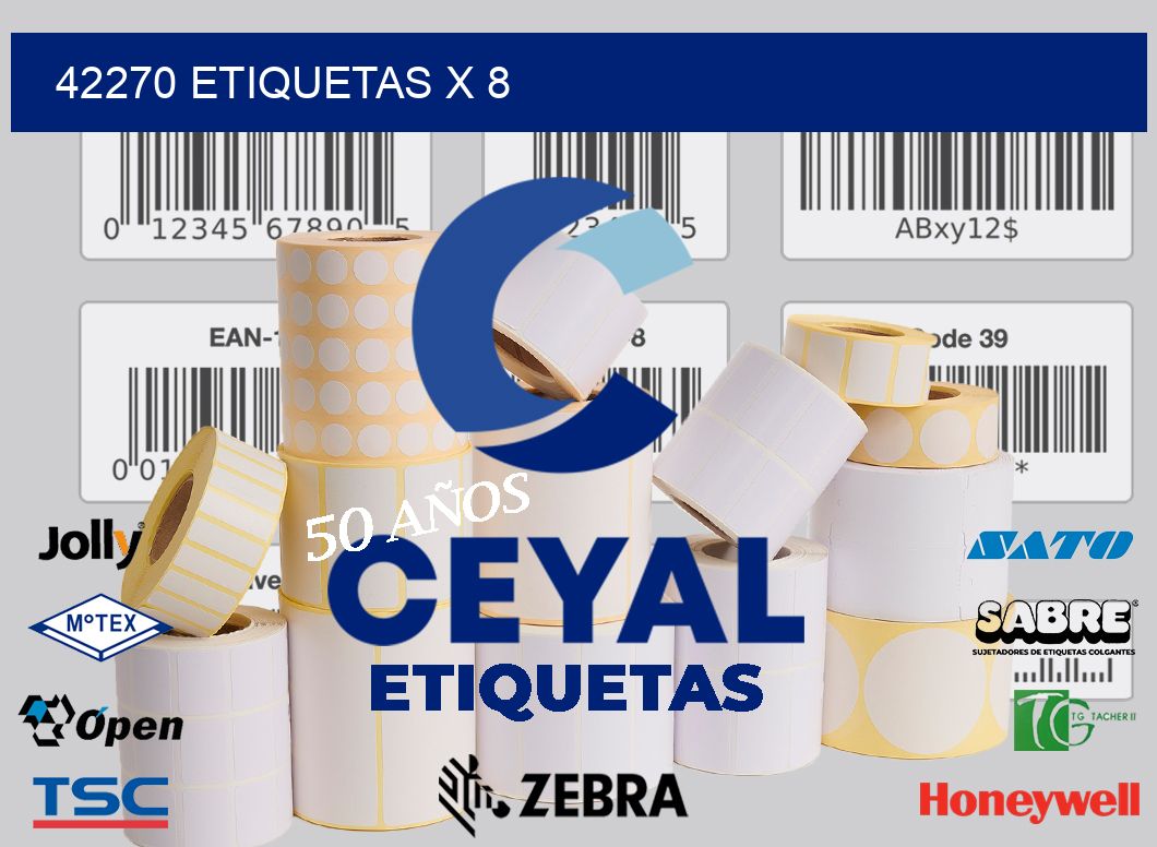 42270 Etiquetas x 8