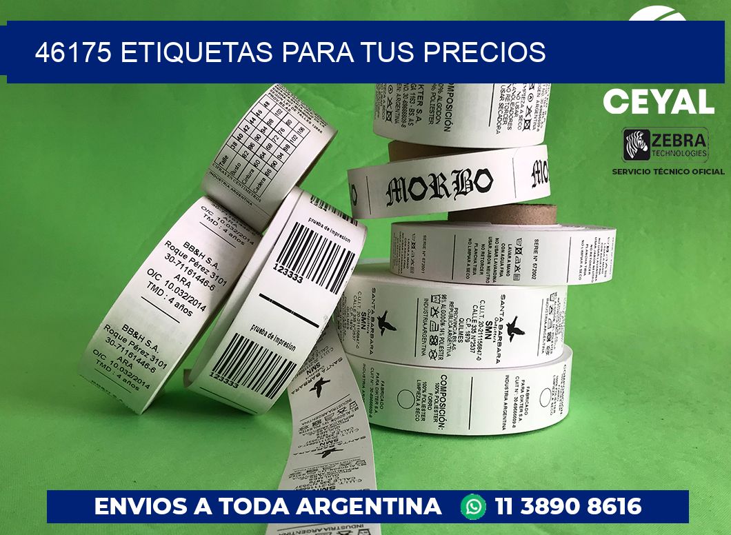 46175 ETIQUETAS PARA TUS PRECIOS