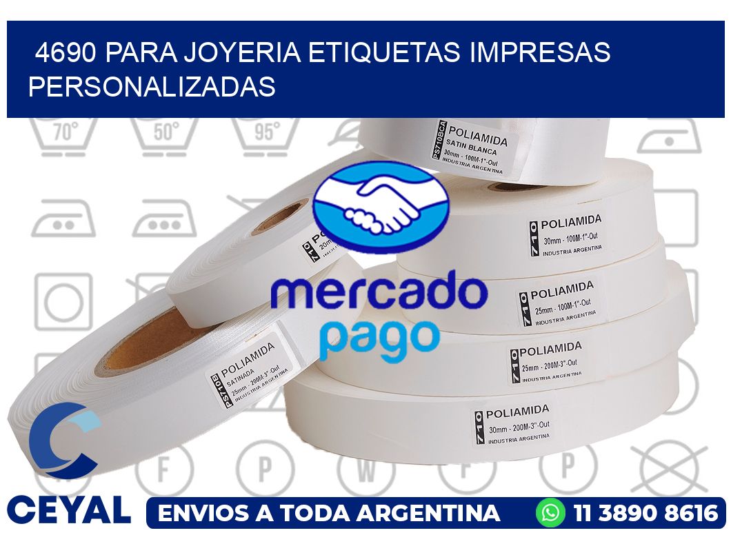 4690 PARA JOYERIA ETIQUETAS IMPRESAS PERSONALIZADAS