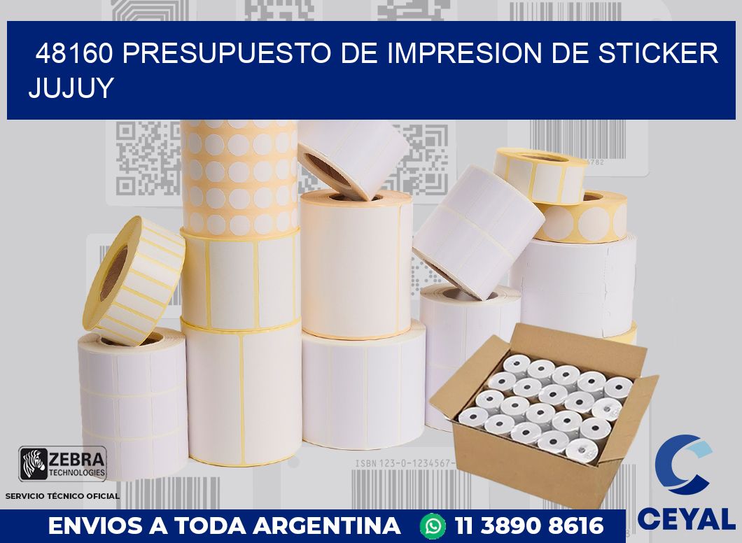 48160 PRESUPUESTO DE IMPRESION DE STICKER JUJUY