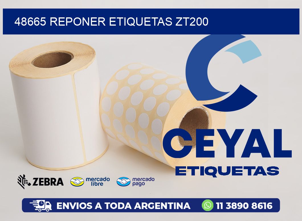 48665 REPONER ETIQUETAS ZT200