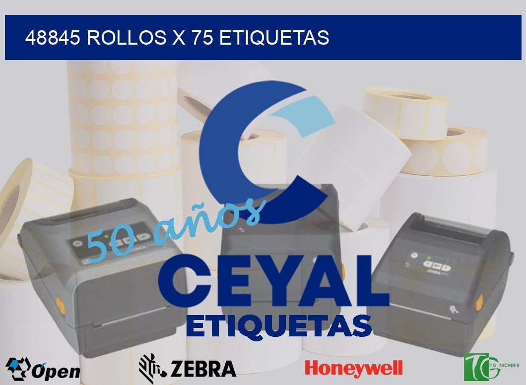 48845 Rollos x 75 etiquetas
