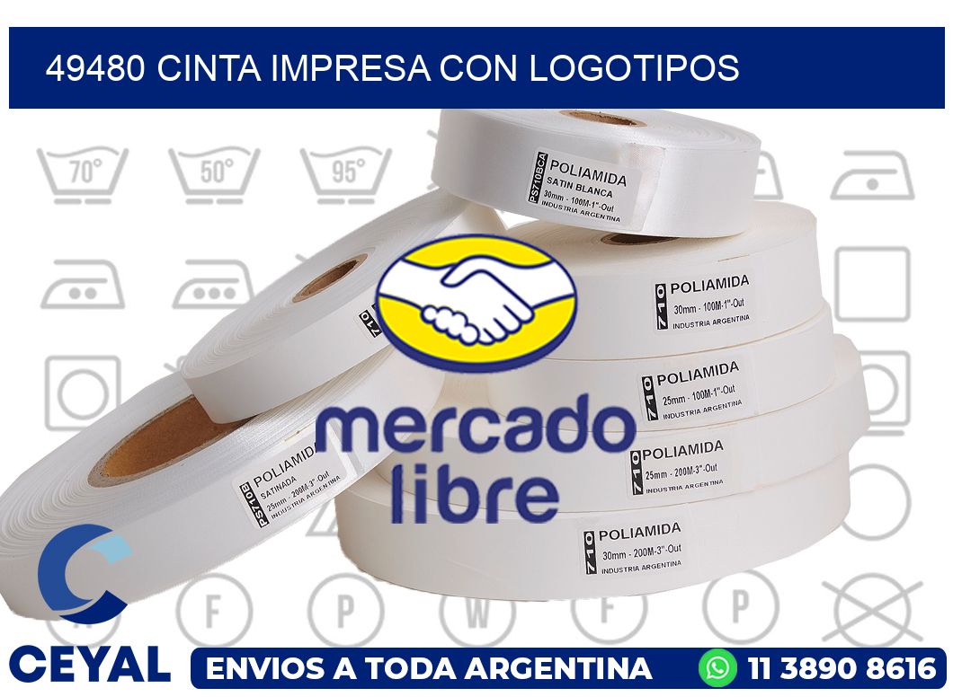 49480 CINTA IMPRESA CON LOGOTIPOS