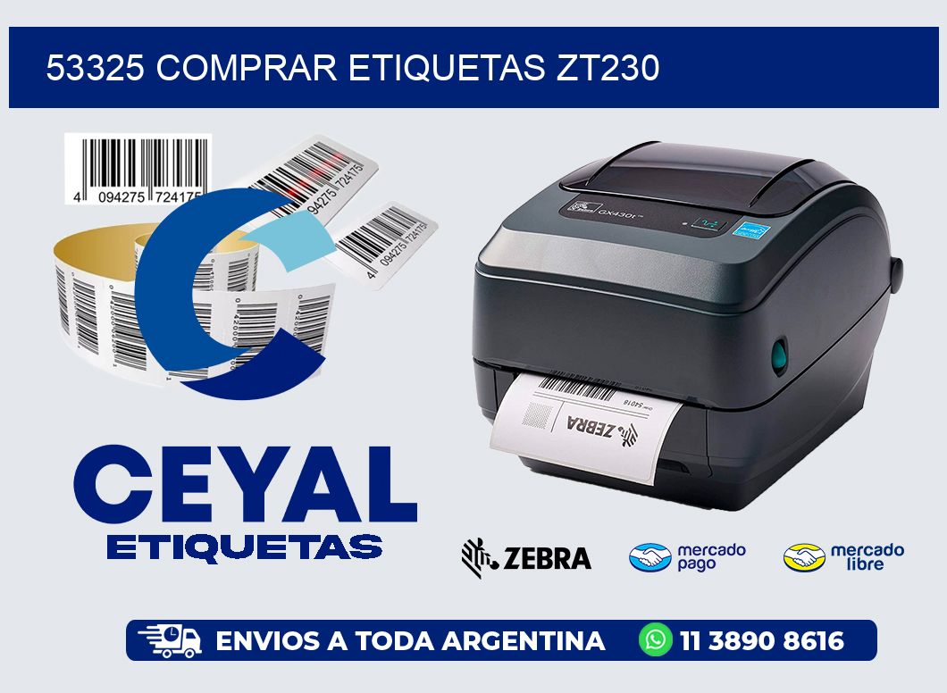 53325 COMPRAR ETIQUETAS ZT230