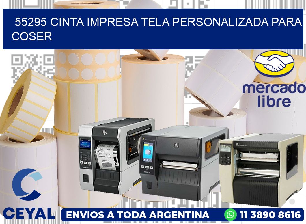 55295 CINTA IMPRESA TELA PERSONALIZADA PARA COSER