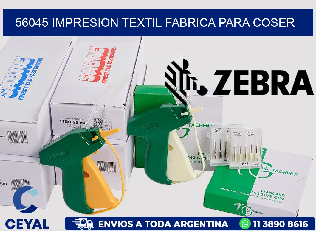 56045 IMPRESION TEXTIL FABRICA PARA COSER
