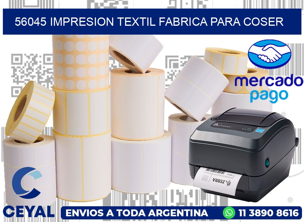 56045 IMPRESION TEXTIL FABRICA PARA COSER