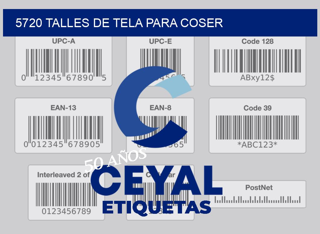 5720 TALLES DE TELA PARA COSER