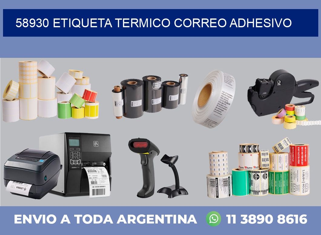 58930 ETIQUETA TERMICO CORREO ADHESIVO