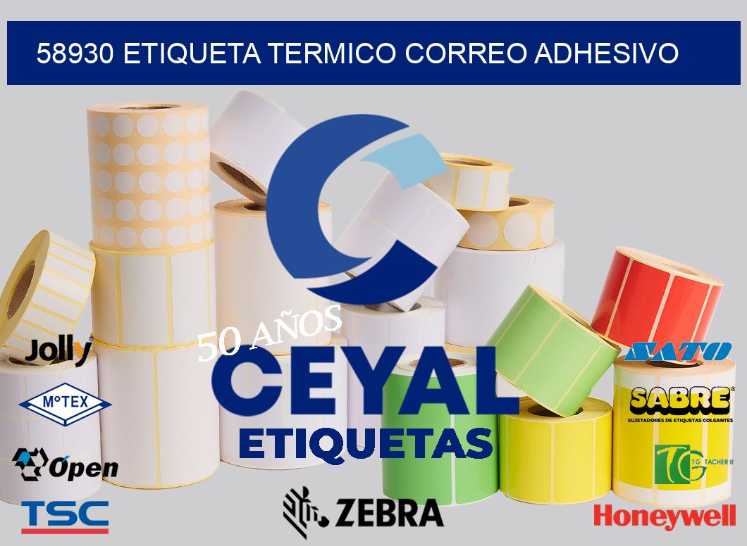 58930 ETIQUETA TERMICO CORREO ADHESIVO