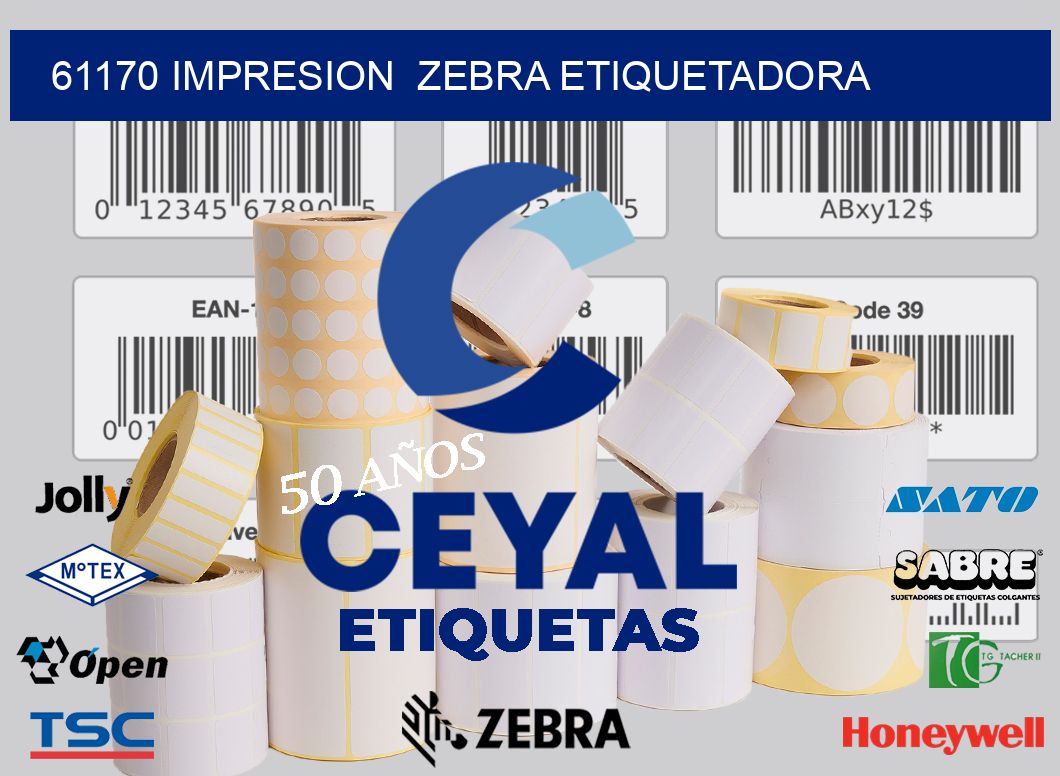 61170 impresion  zebra etiquetadora