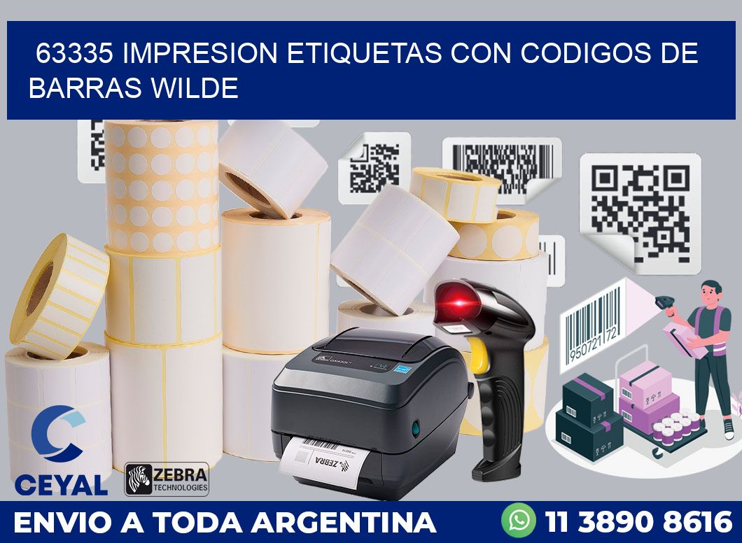 63335 IMPRESION ETIQUETAS CON CODIGOS DE BARRAS WILDE