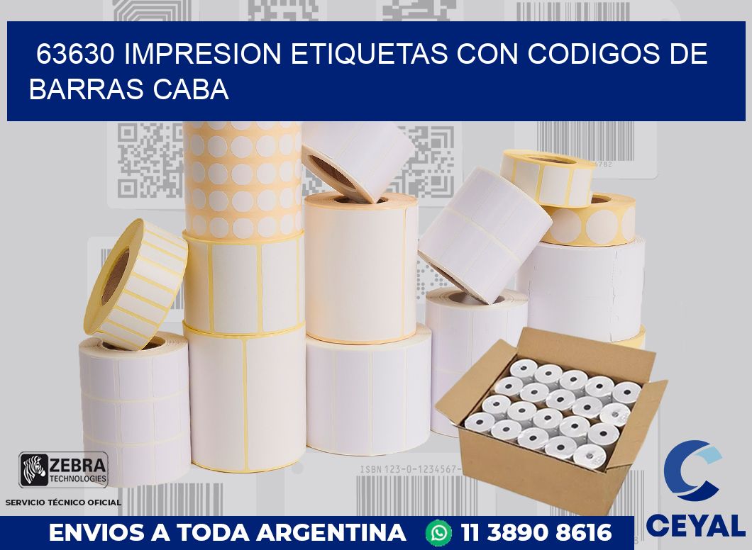 63630 IMPRESION ETIQUETAS CON CODIGOS DE BARRAS CABA