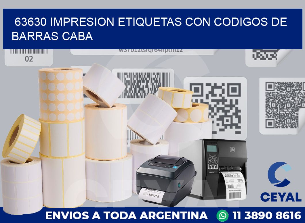 63630 IMPRESION ETIQUETAS CON CODIGOS DE BARRAS CABA