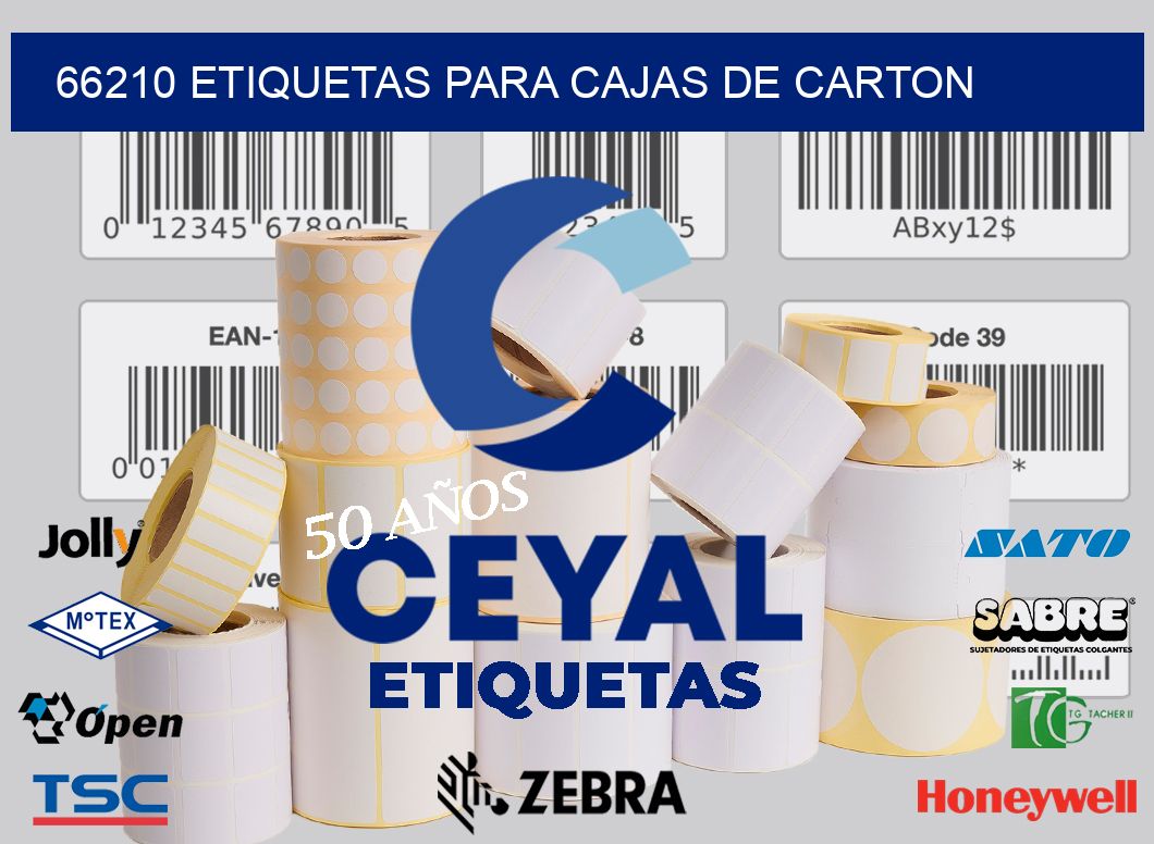 66210 ETIQUETAS PARA CAJAS DE CARTON