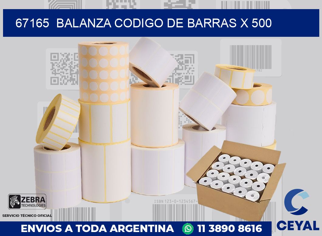 67165  balanza codigo de barras x 500