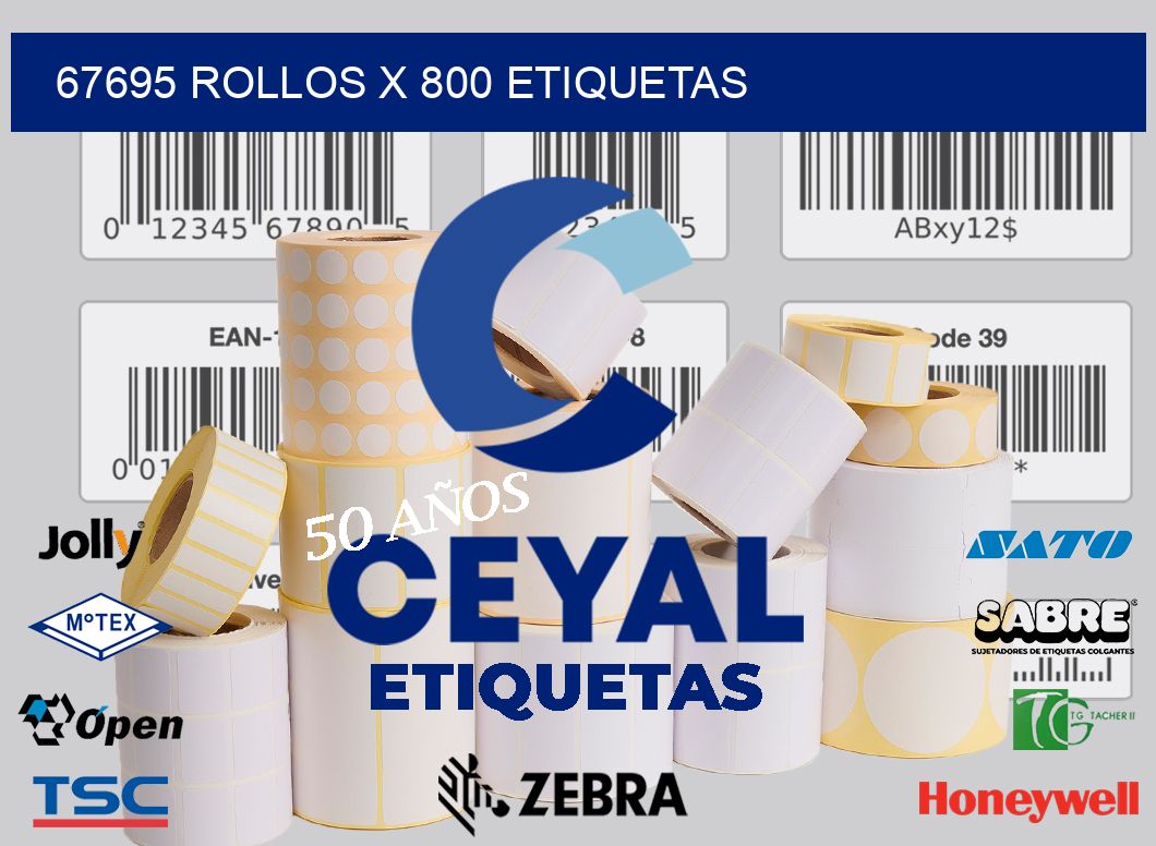 67695 Rollos x 800 etiquetas