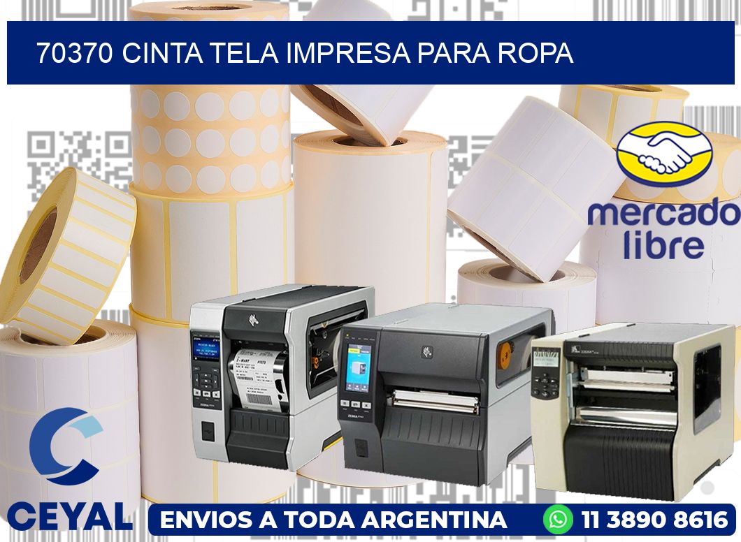 70370 CINTA TELA IMPRESA PARA ROPA