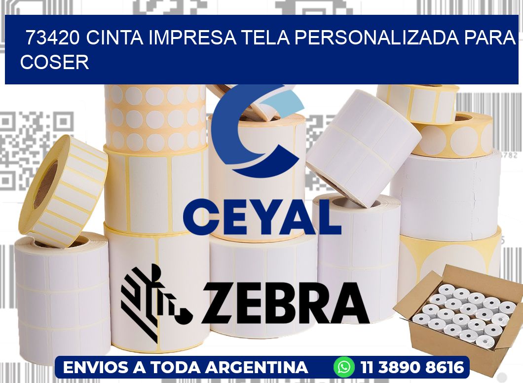 73420 CINTA IMPRESA TELA PERSONALIZADA PARA COSER