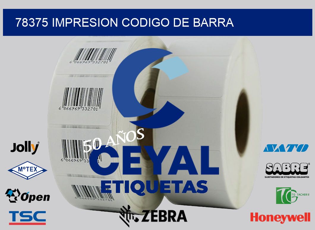 78375 impresion codigo de barra