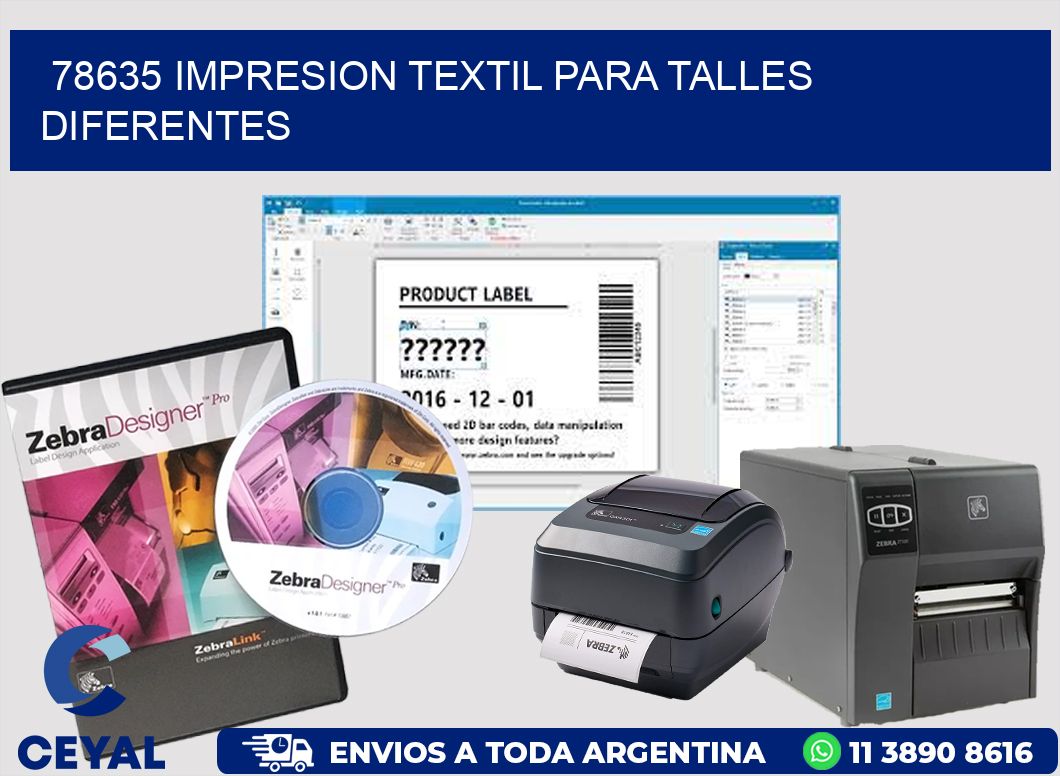 78635 IMPRESION TEXTIL PARA TALLES DIFERENTES