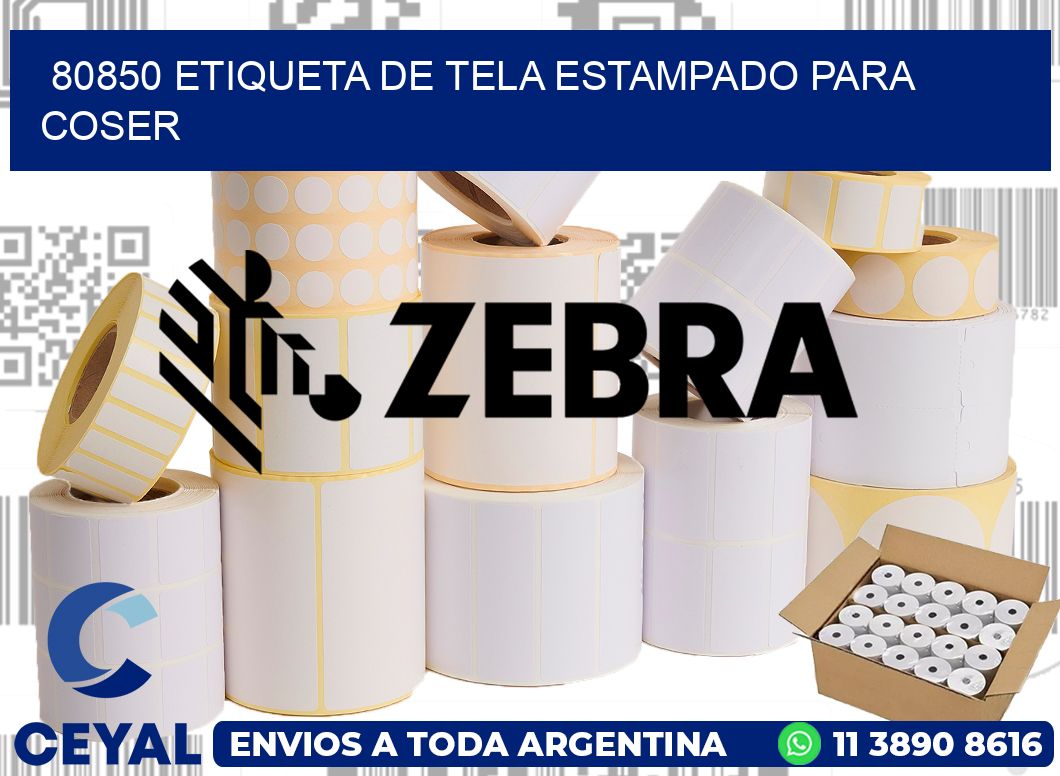 80850 ETIQUETA DE TELA ESTAMPADO PARA COSER