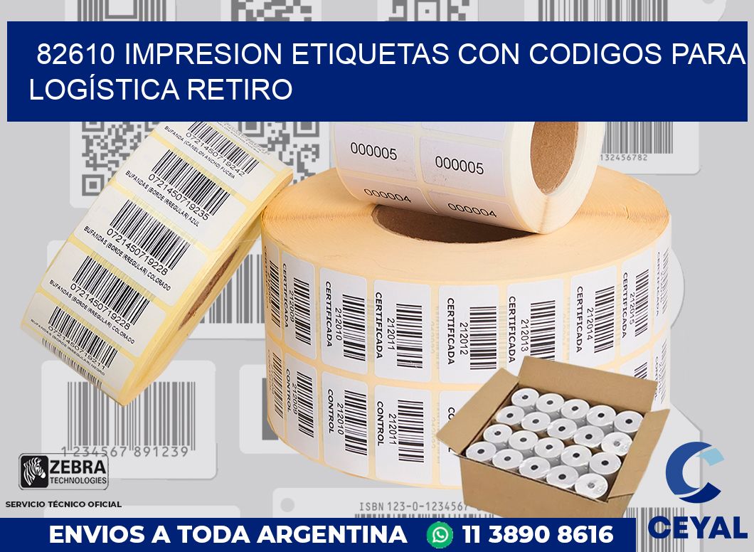 82610 IMPRESION ETIQUETAS CON CODIGOS PARA LOGÍSTICA RETIRO