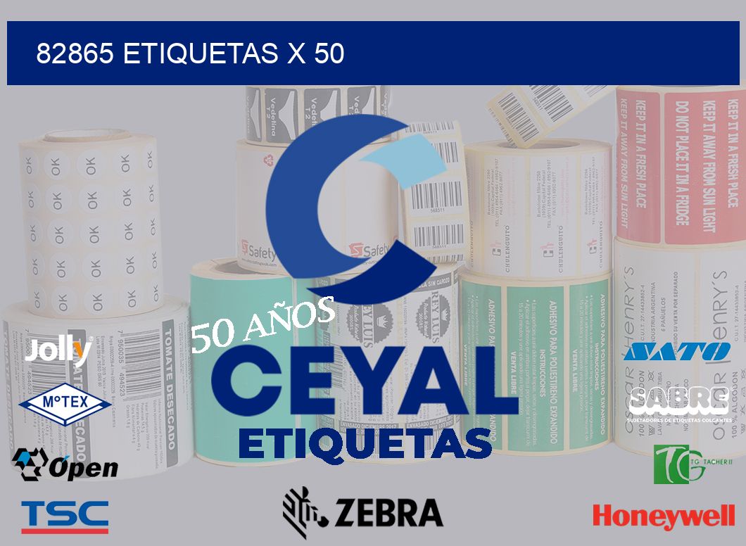 82865 Etiquetas x 50
