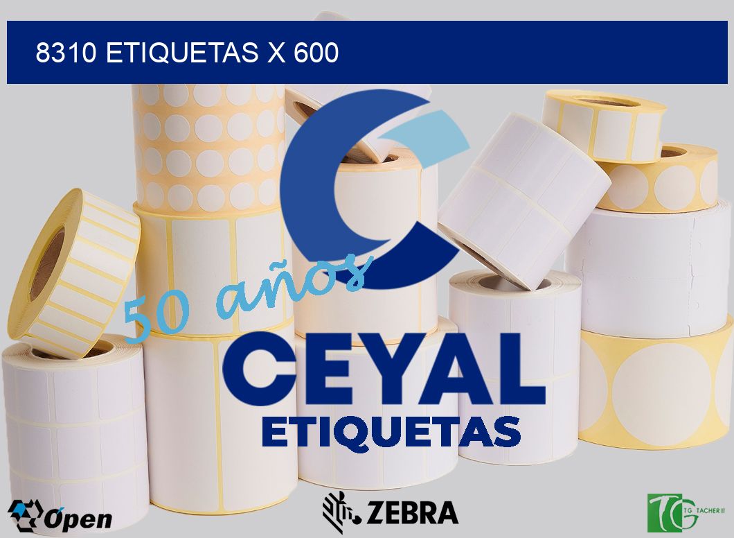 8310 Etiquetas x 600