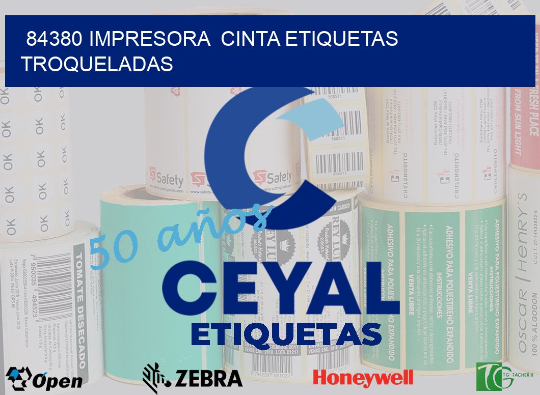 84380 impresora  cinta etiquetas troqueladas