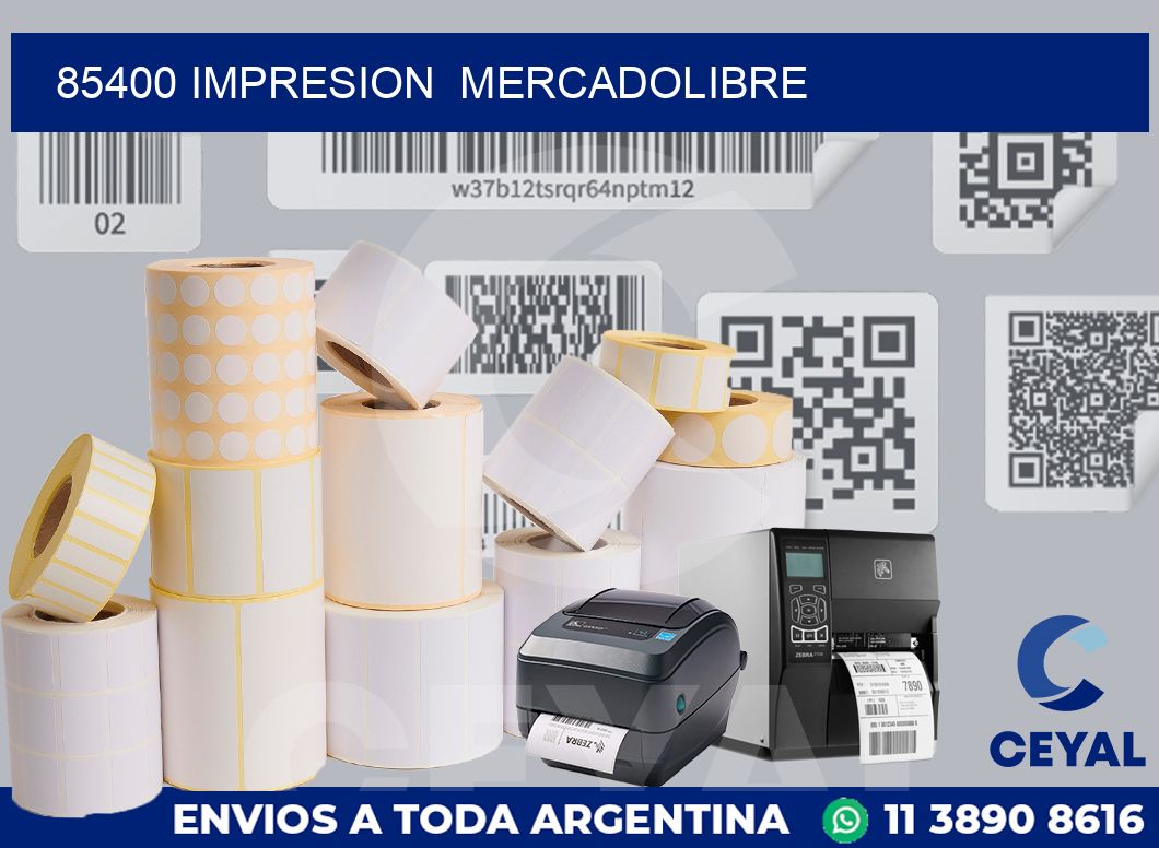 85400 impresion  mercadolibre