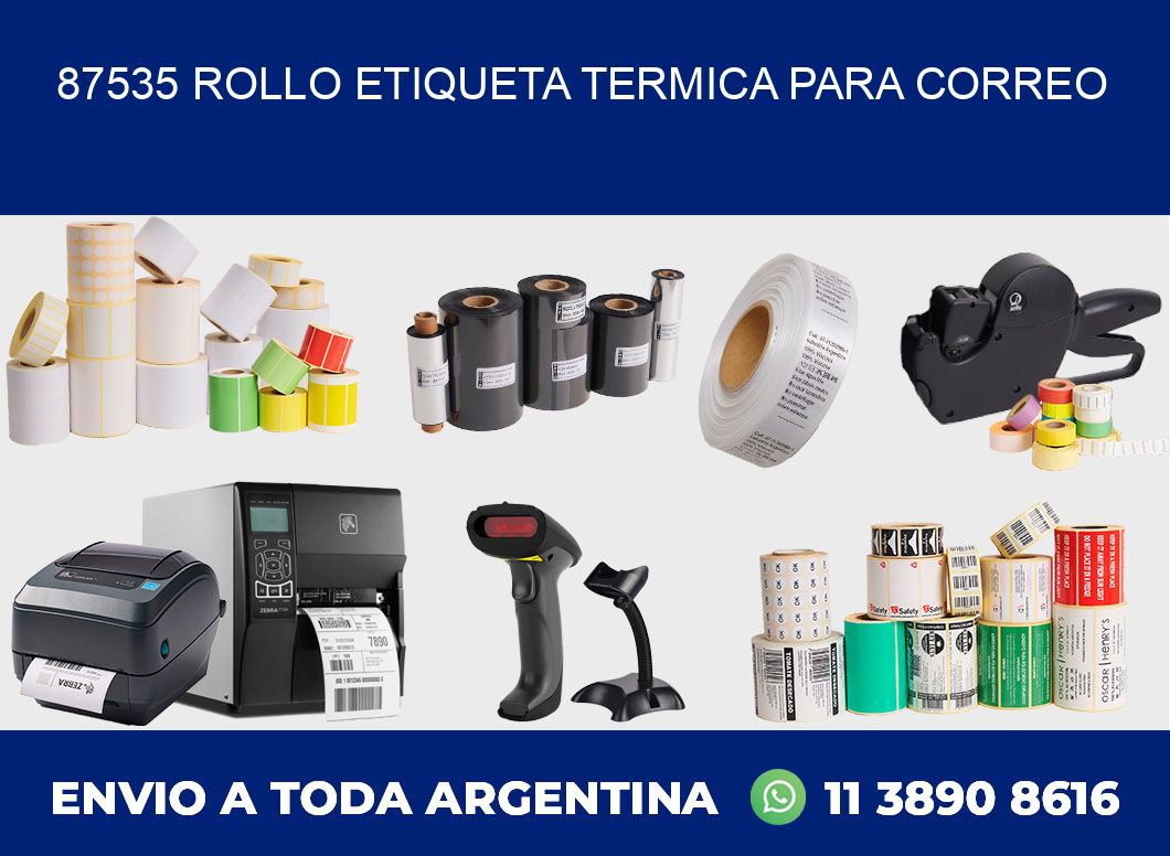 87535 ROLLO ETIQUETA TERMICA PARA CORREO