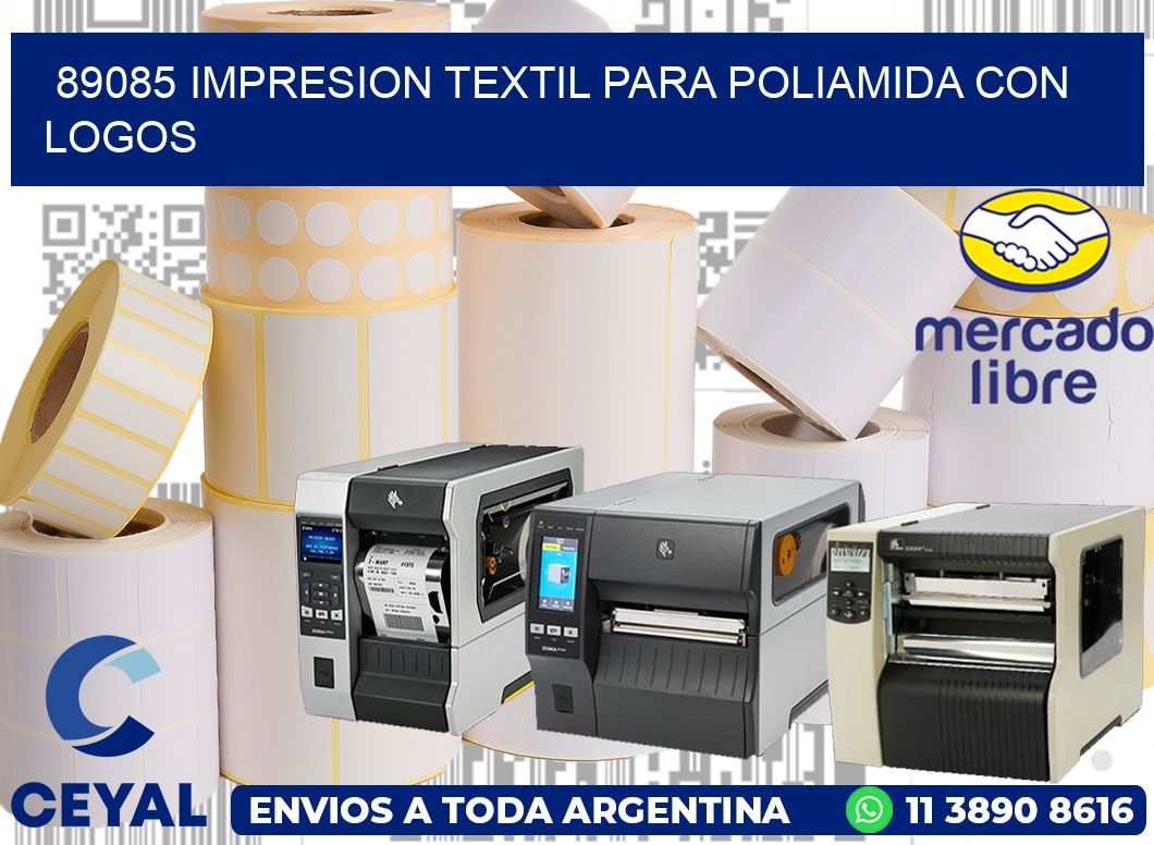 89085 IMPRESION TEXTIL PARA POLIAMIDA CON LOGOS